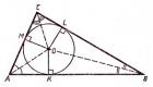 प्रमेय: किसी भी त्रिभुज में एक वृत्त अंकित किया जा सकता है