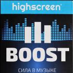 Špecifikácie fotoaparátu Highscreen boost 3